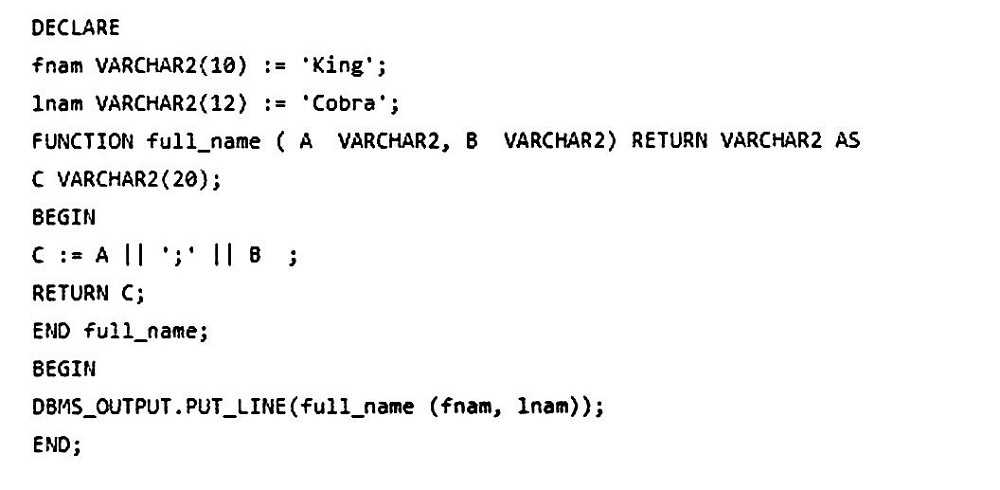 Oracle 1Z0-149 question
