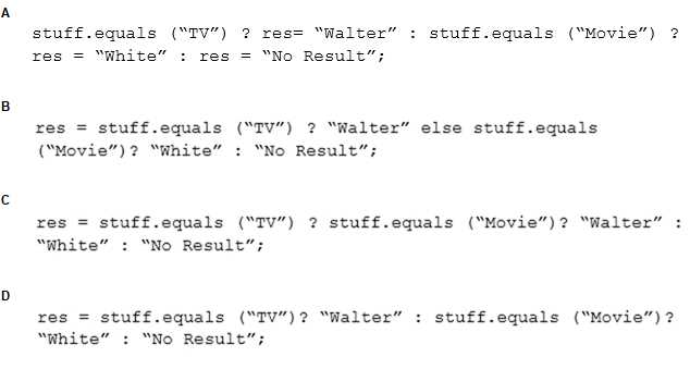 Oracle 1Z0-808 question