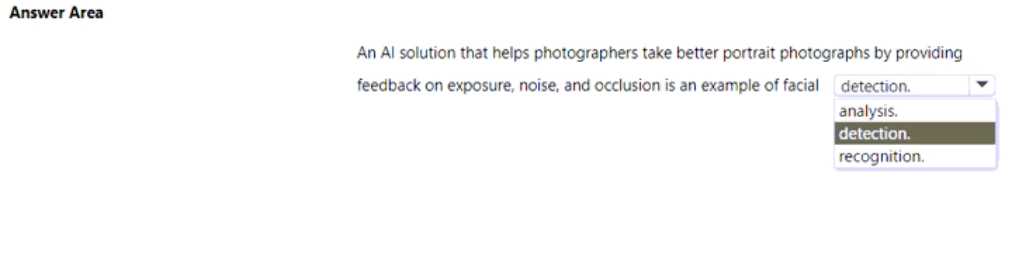 AI-900 exam question