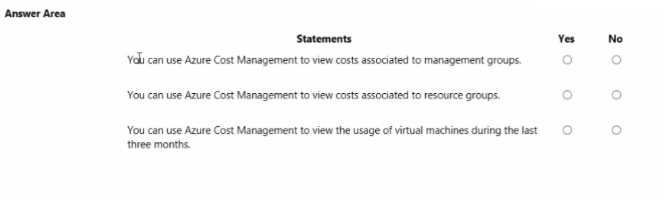 Microsoft AZ 900 question