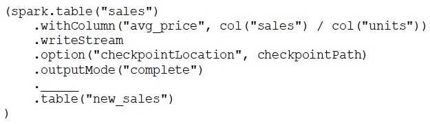 DATABRICKS CERTIFIED DATA ENGINEER ASSOCIATE question