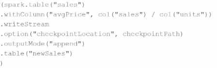 DATABRICKS CERTIFIED DATA ENGINEER ASSOCIATE question