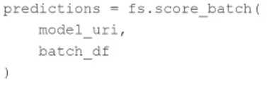 Databricks Machine Learning Associate exam question
