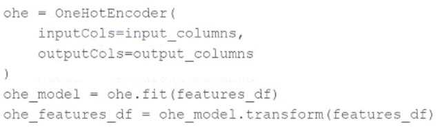 Databricks Machine Learning Associate exam question