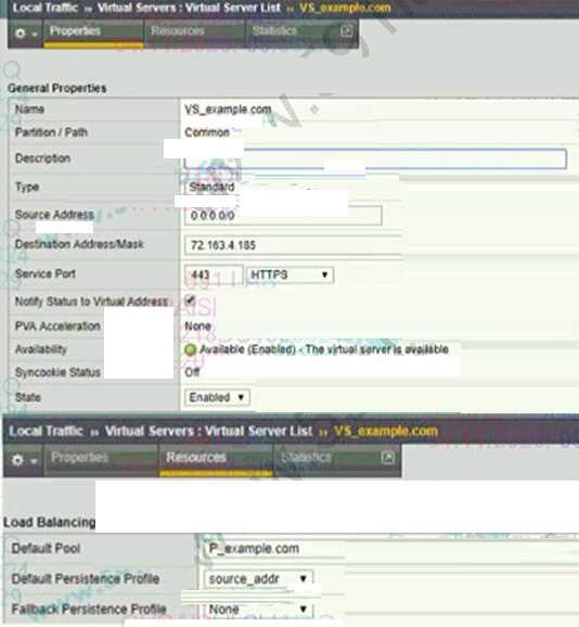 F5 Networks 303 question