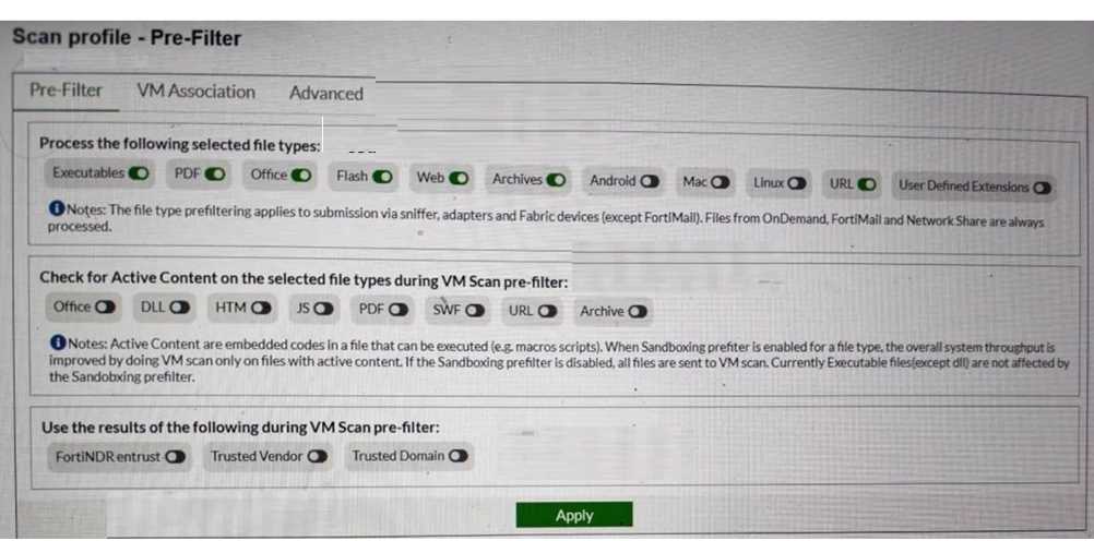 Fortinet FCP FSA AD 5.0 question