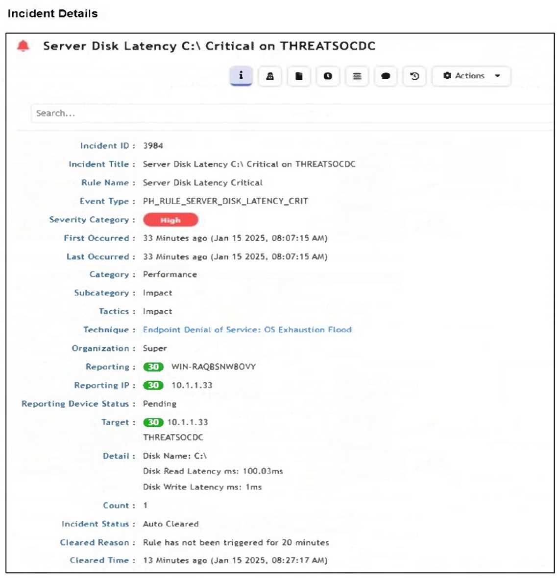 Fortinet FCP FSM AN 7 question
