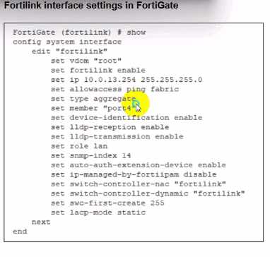 Fortinet FCSS LED AR 7 question