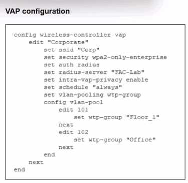 Fortinet FCSS LED AR 7 question