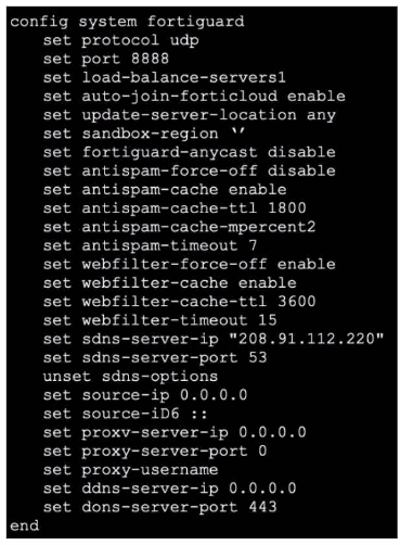 Fortinet FCSS NST SE 7 question
