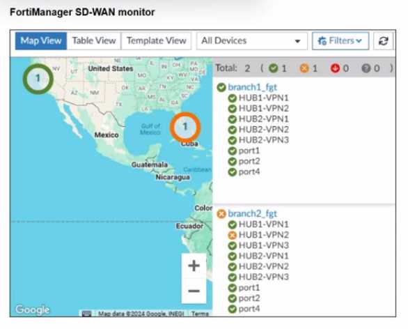 Fortinet NSE6 SDW AD 7.6 question