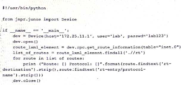 JUNIPER JN0 221 question