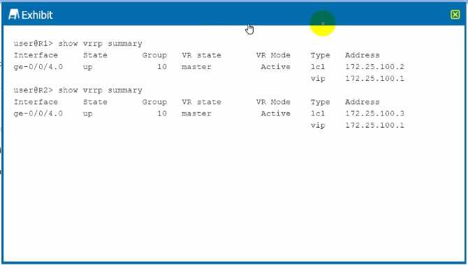 Juniper JN0 363 question