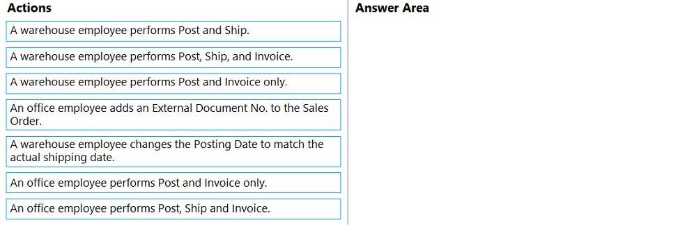 MB-800 practice exam questions