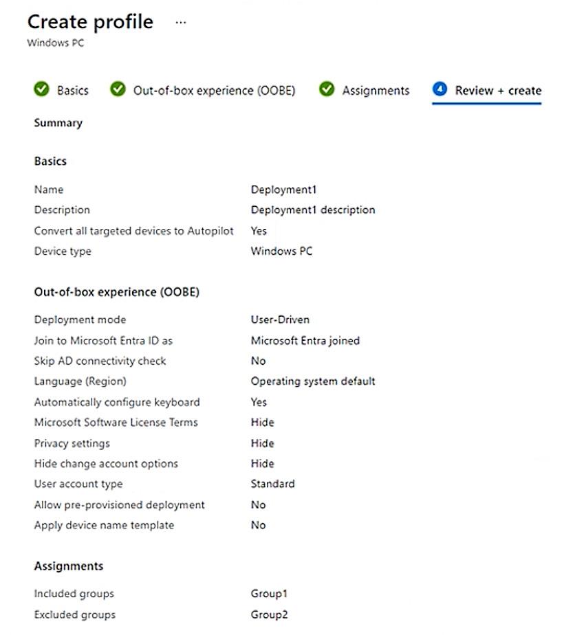 MD 102 - Endpoint Administrator Associate exam question