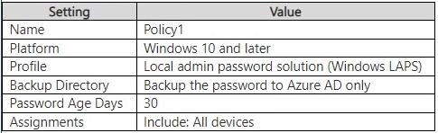 MD 102 - Endpoint Administrator Associate exam question