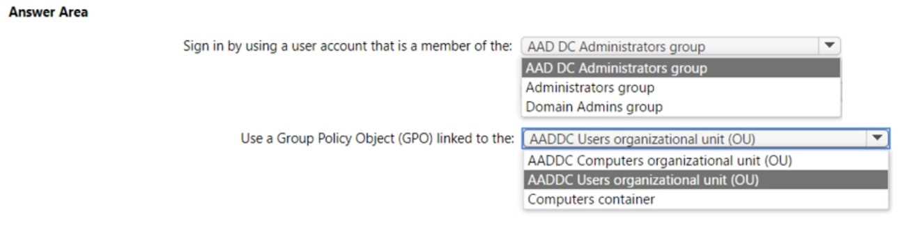Microsoft AZ 800 question