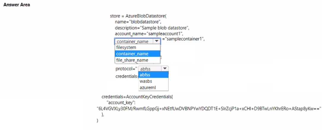 Microsoft DP 100 question