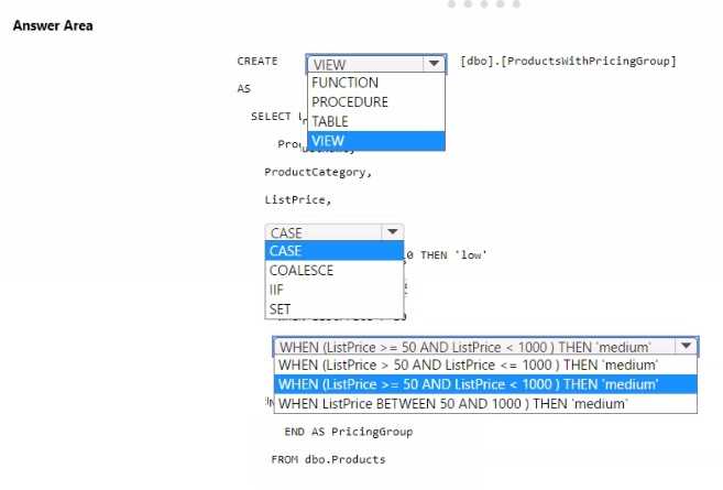 Microsoft DP 600 question