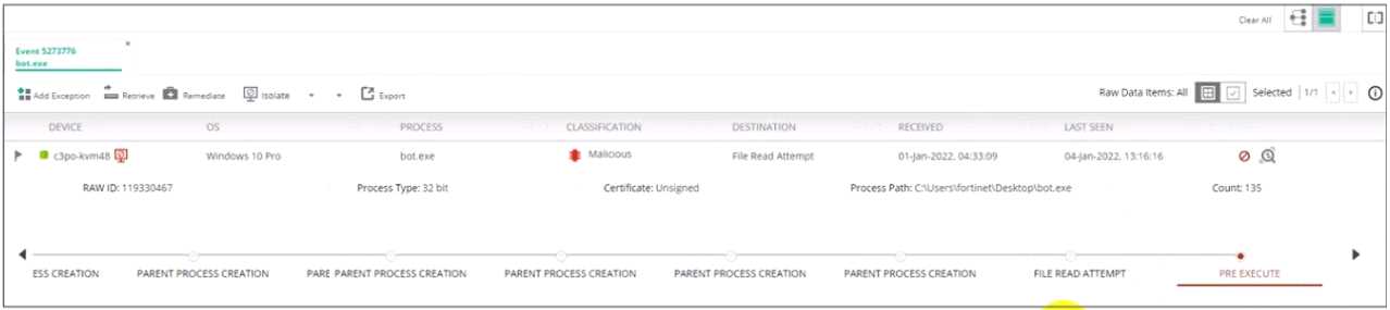 NSE5_EDR-5.0 question