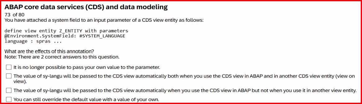 SAP C_ABAPD_2507 question