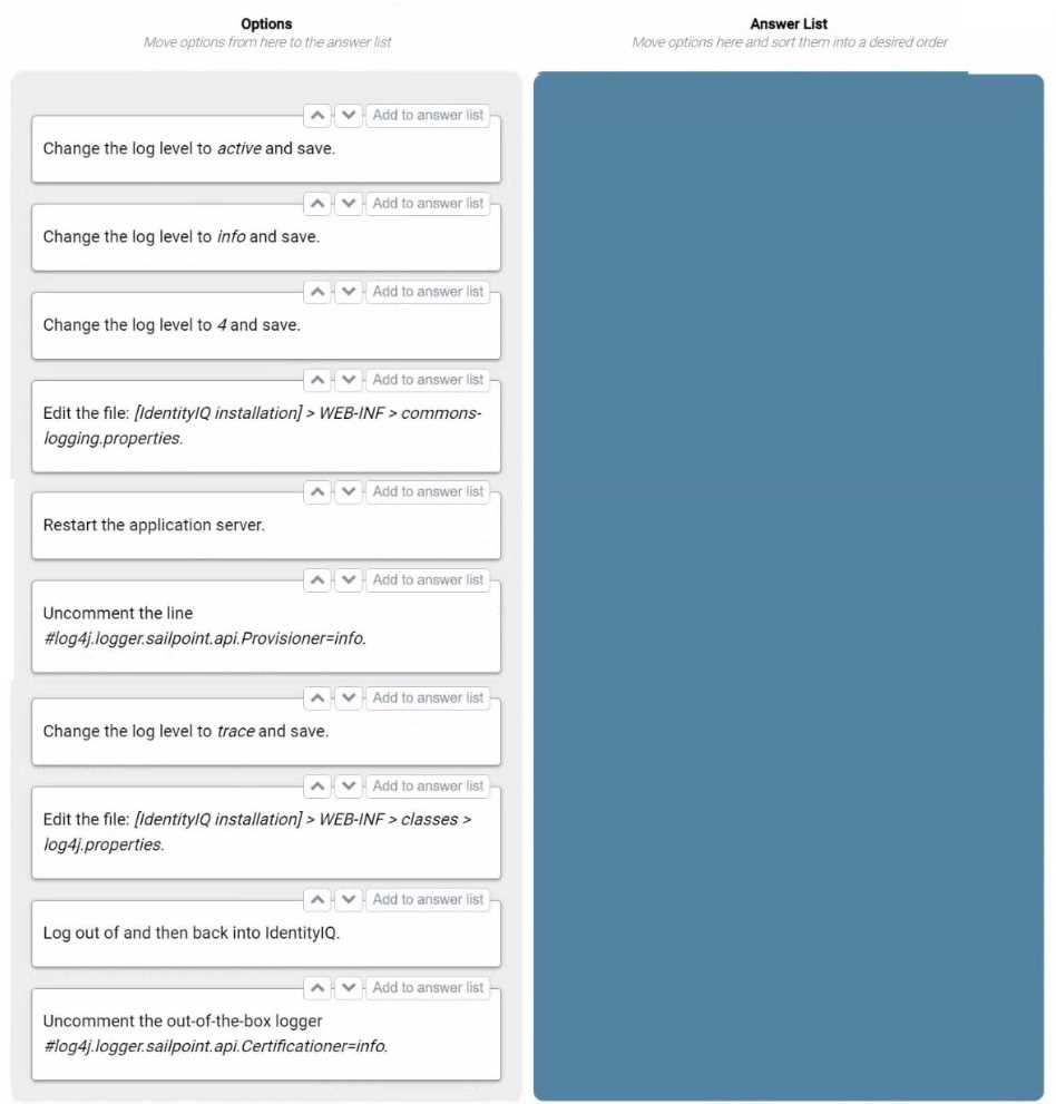 SailPoint IdentityIQ Engineer question