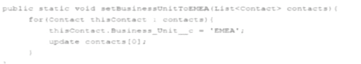 Salesforce Plat Dev 201 question