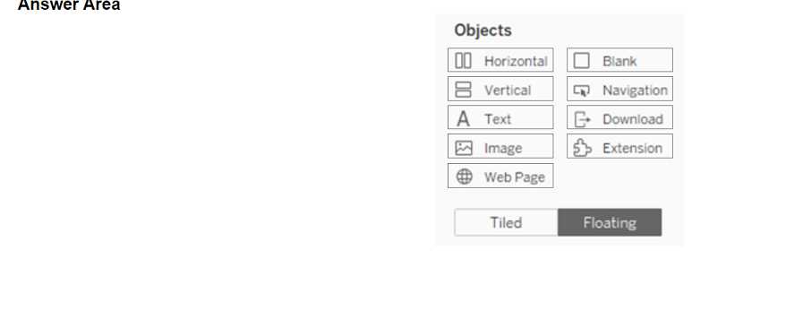 Tableau TDA C01 question