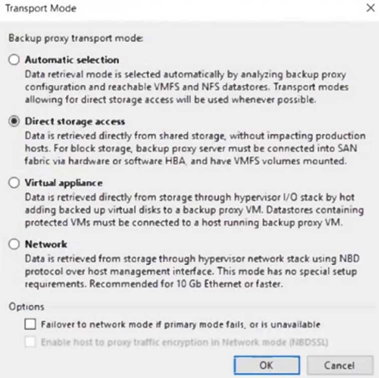 Veeam VMCE V12 question