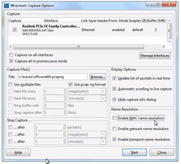 Wireshark WCNA question