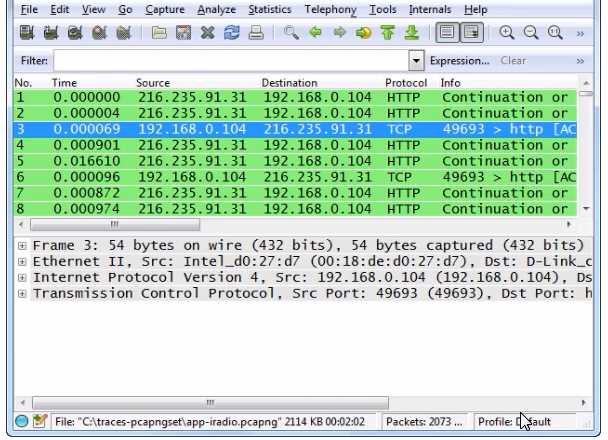 Wireshark WCNA question