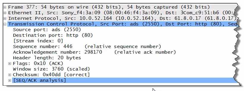 Wireshark WCNA question